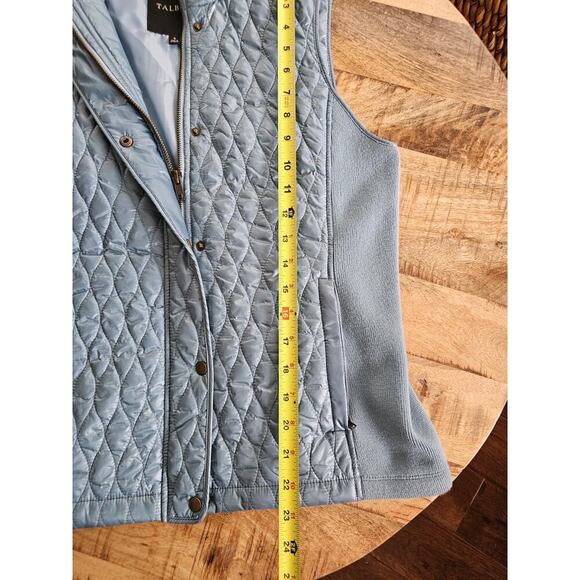 Talbots Quilted Puffer Vest Women's Size S Blue Preppy Outdoors - Picture 5 of 9